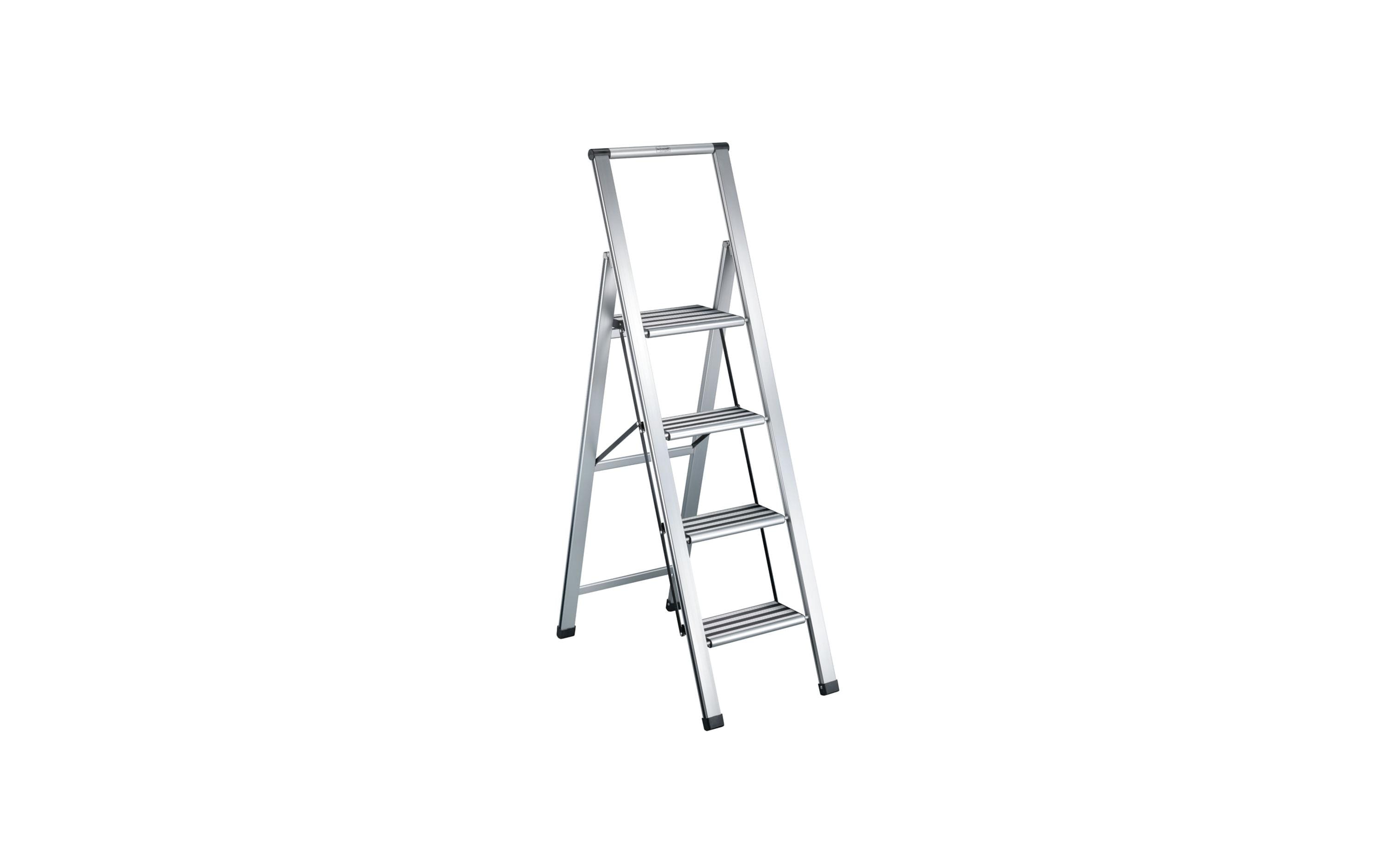 Technocraft Klappleiter – 4 Stufen, 150 kg, Höhe 143,5 cm