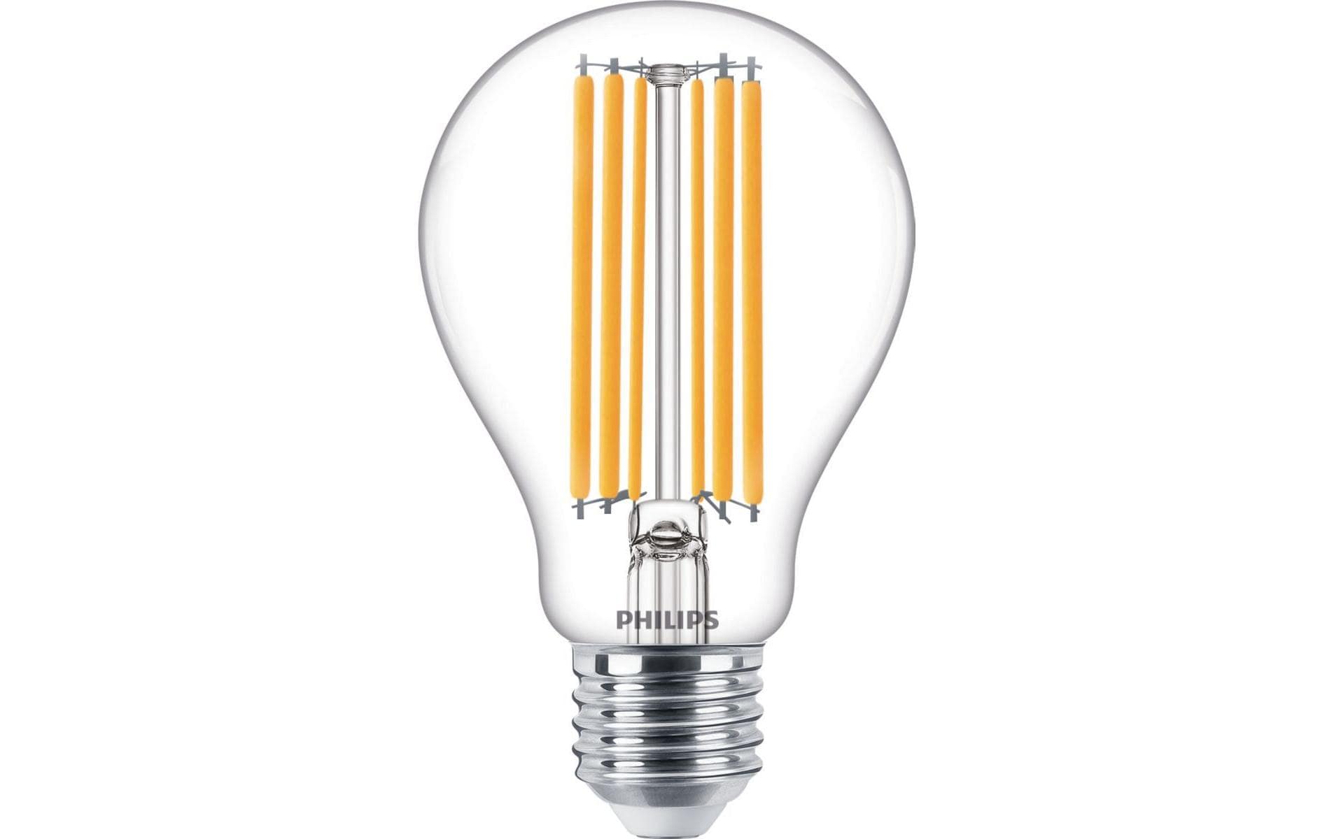 Philips LED-Leuchtmittel E27 A-Form (A67) – Warmweiss 2700 K, 2000 lm, 13 W – IP44 – 1 Stk. – Transparent