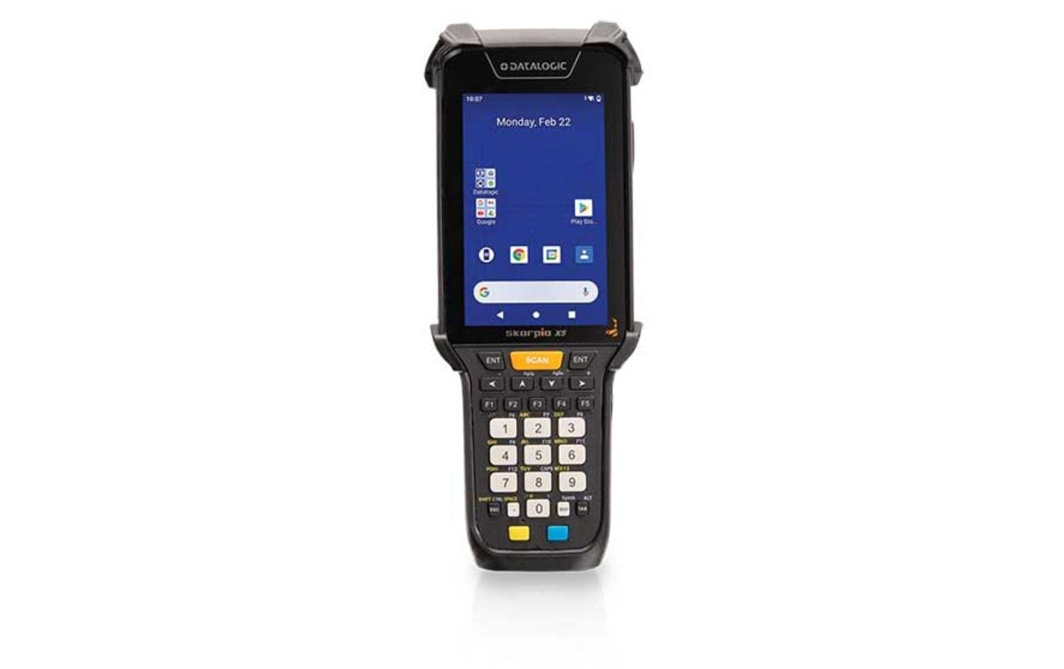 Datalogic Skorpio X5 PistolGrip – 4,3", 4/64 GB, WLAN 5, 1D/2D XLR, IP65, Android 10