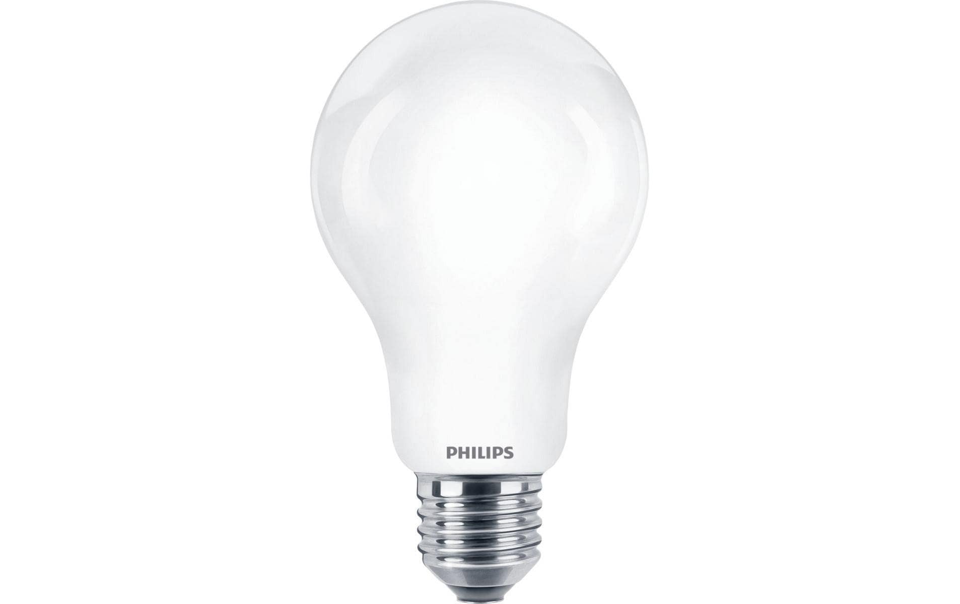 Philips LED-Leuchtmittel E27 A-Form – 2452 lm, 17,5 W, Warmweiss 2700 K – 1 Stk. – Weiss
