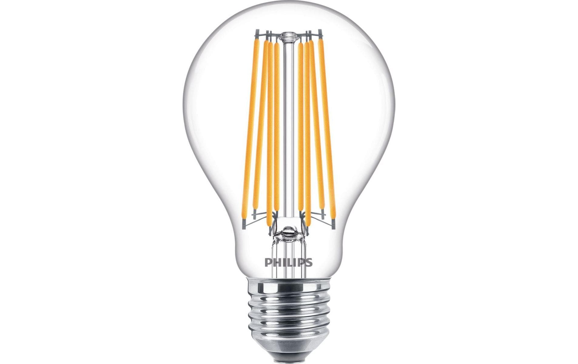 Philips CorePro LED-Leuchtmittel A67 E27 – 17 W, 2452 lm, 2700 K warmweiss, IP44, klar, für Hochvolt