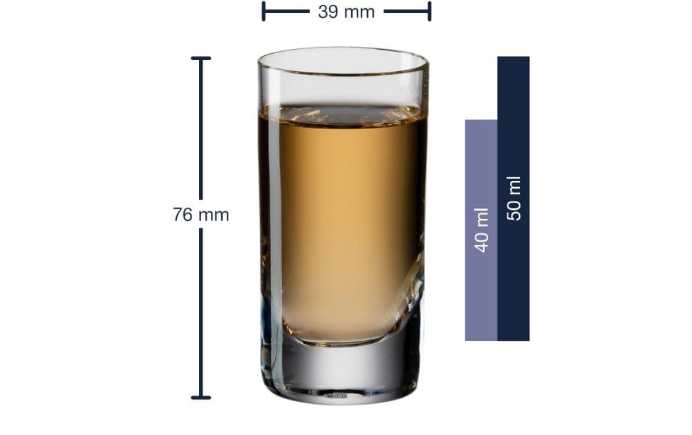 LEONARDO EASY+ mini Wasserglas – 0,05 l, Kristallglas, transparent, spülmaschinenfest, bruchfest, 6 Stück