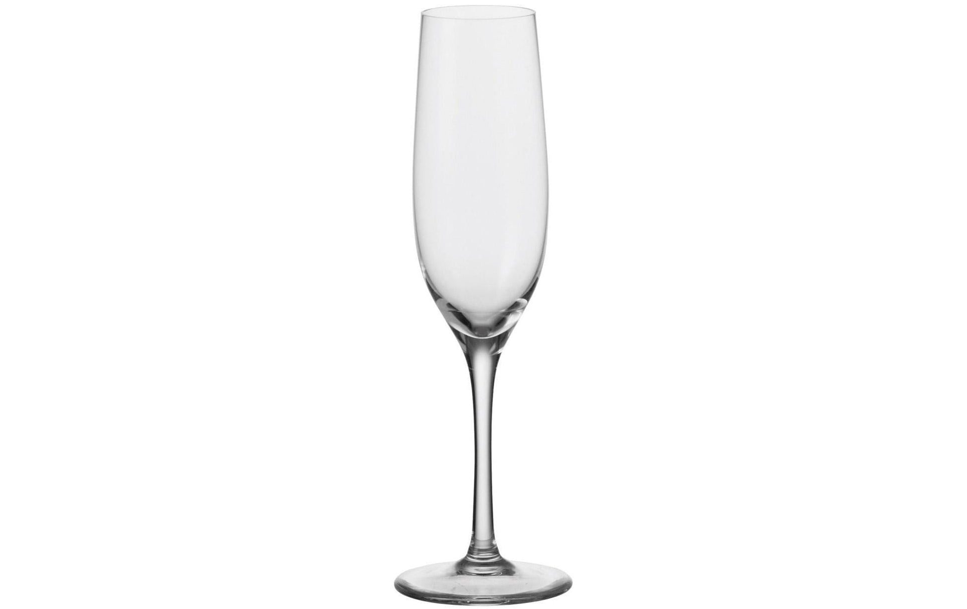 LEONARDO Ciao Sektglas – 0,19 l, Kristallglas, Transparent, spülmaschinenfest, bruchfest, 6 Stück