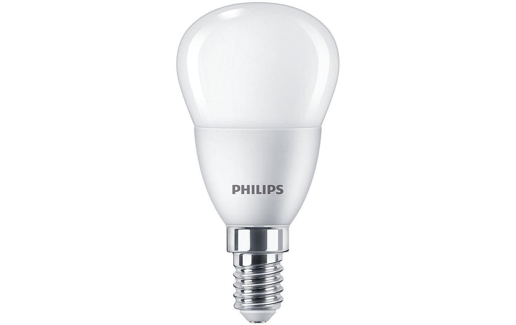 Philips LED-Leuchtmittel E14 Kerze – 470 lm, 5 W, Warmweiss 2700 K – IP44 – 1 Stk. – CorePro lustre
