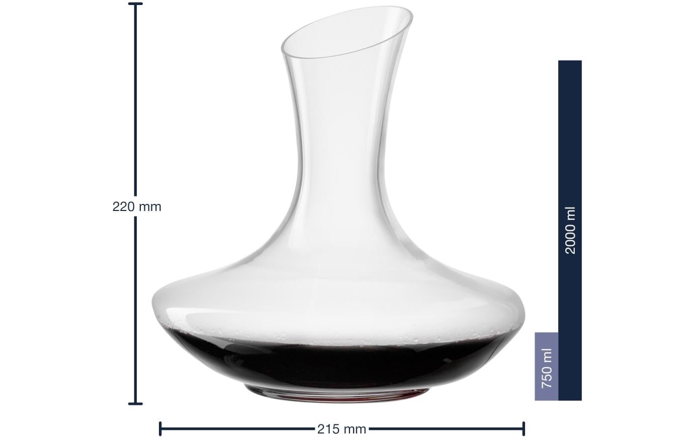 Leonardo Dekanter Daily – 750 ml, Ø 22 cm, H 22,7 cm, Kristallglas, Transparent, spülmaschinenfest