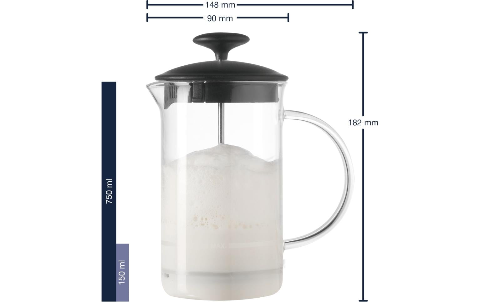 Leonardo Milchschäumer GK Caffe – Glas – transparent