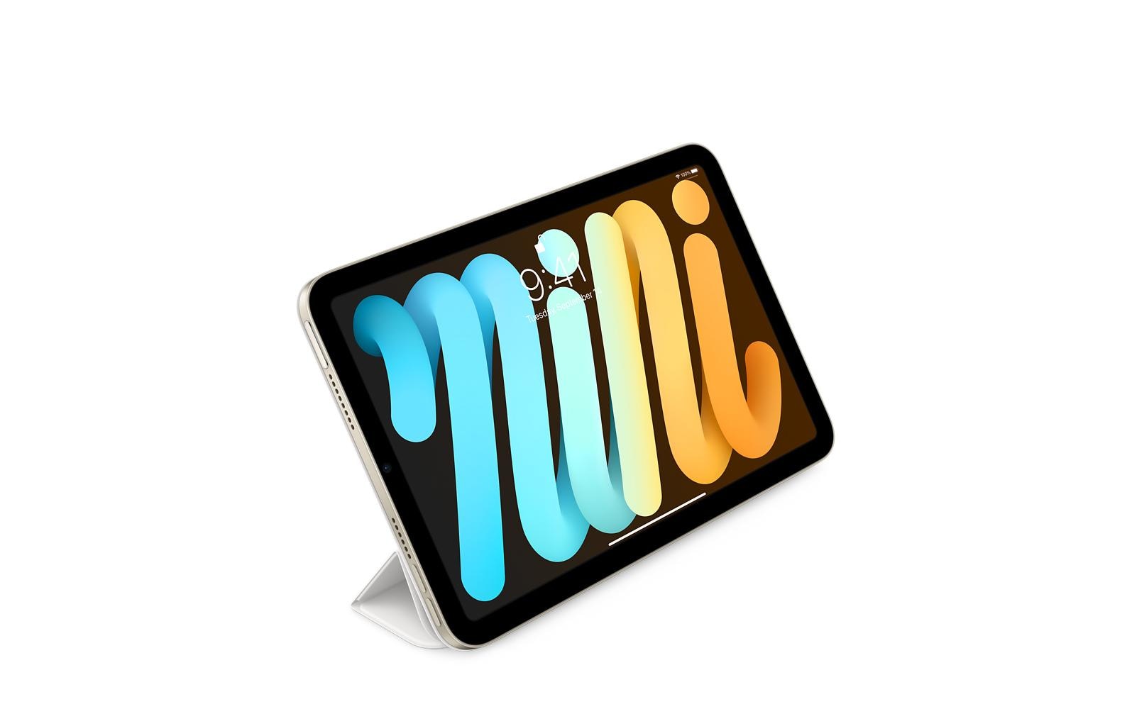 Apple Smart Folio Notebook-Schutzhülle – für iPad mini (6. Gen., 8,3"), PU, weiss