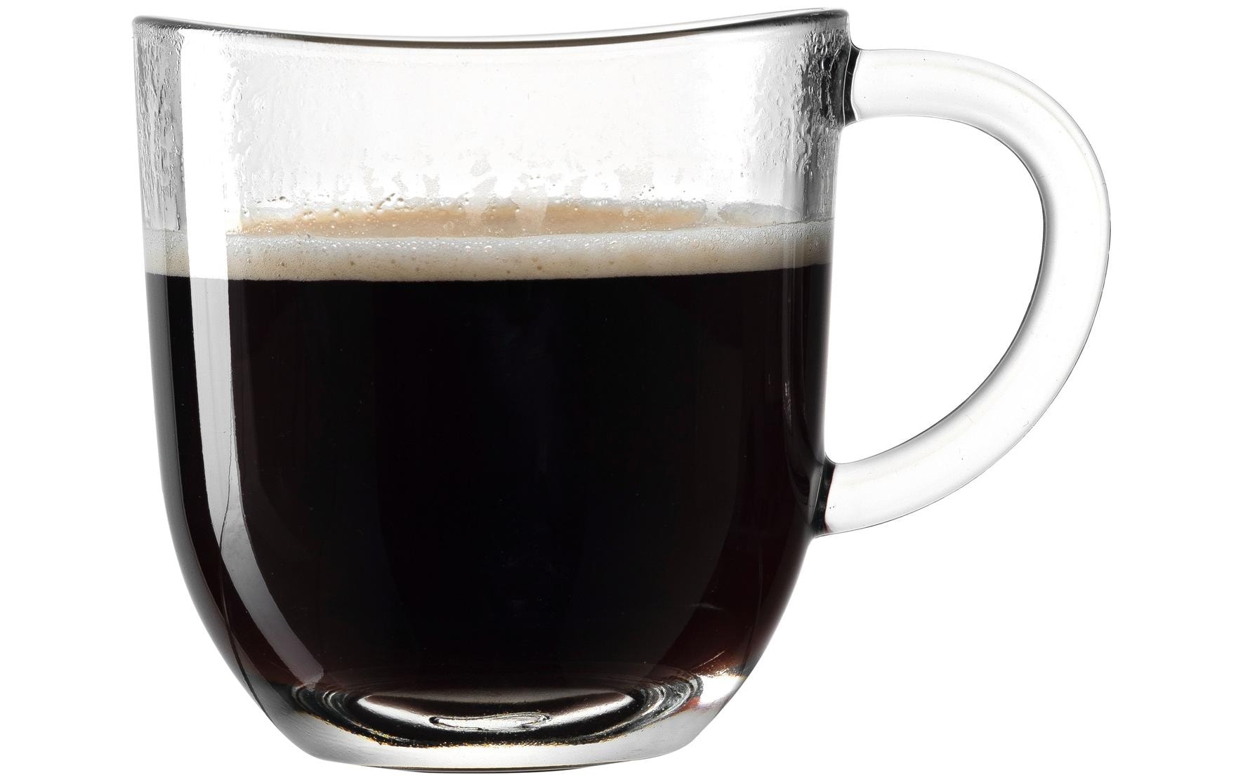 LEONARDO Kaffeetasse – 6er Set, 280 ml, Ø 8 cm, H 9 cm, Kalk-Natron-Glas