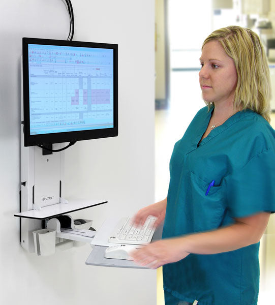 Ergotron Patientenzimmer VL18 STS – Wandhalterung, Weiss