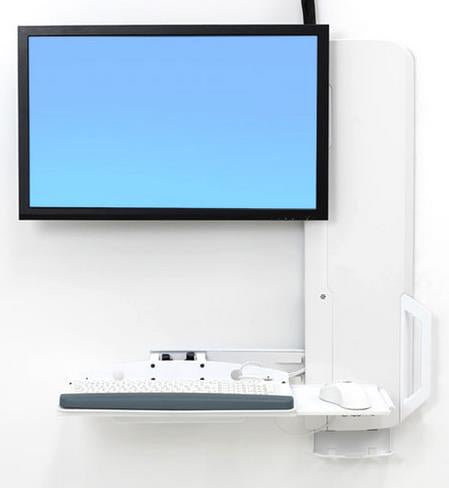 Ergotron StyleView Sit-Stand VL – Monitorhalterung, höhenverstellbar, weiss