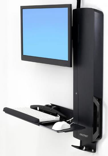 Ergotron StyleView SIT-STAND VL – Monitorhalterung, höhenverstellbar, schwarz