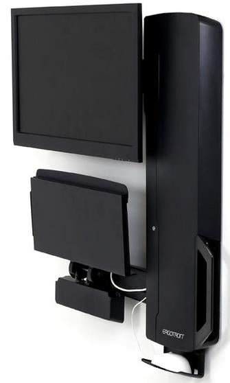Ergotron StyleView SIT-STAND VL – Monitorhalterung, höhenverstellbar, schwarz