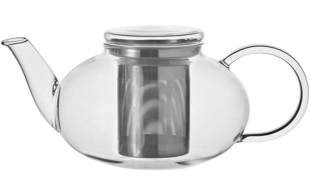 LEONARDO Moon – Teekanne, 1,2 l, Borosilikatglas, Edelstahl-Teesieb