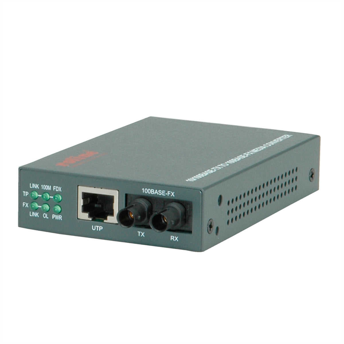ROLINE RC-100FX/ST – Medienkonverter – 1× RJ-45 10/100, 1× ST 100Base-FX, Reichweite 2 km