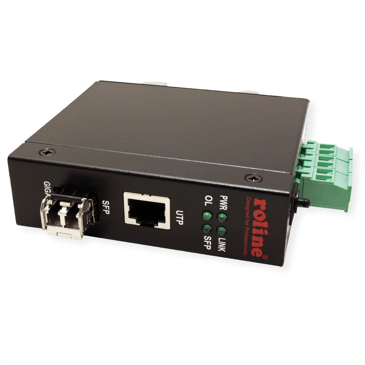 ROLINE 1000T-1000SX/LC Medienkonverter – Duplex LC zu RJ-45, Gigabit (1000Base-SX), Multimode, bis 500 m