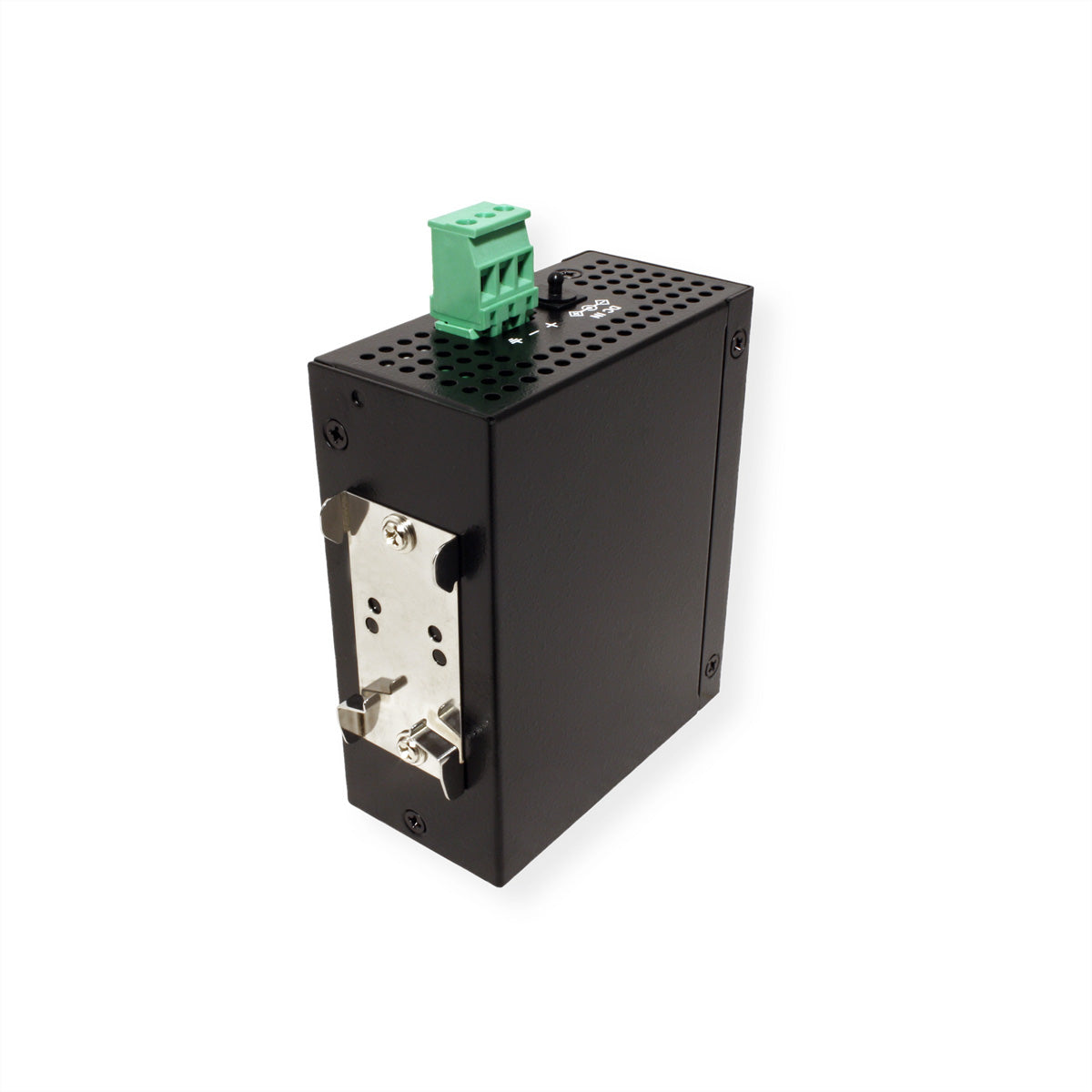 ROLINE Industrie Switch – 5×Fast Ethernet, Hutschiene, Schwarz