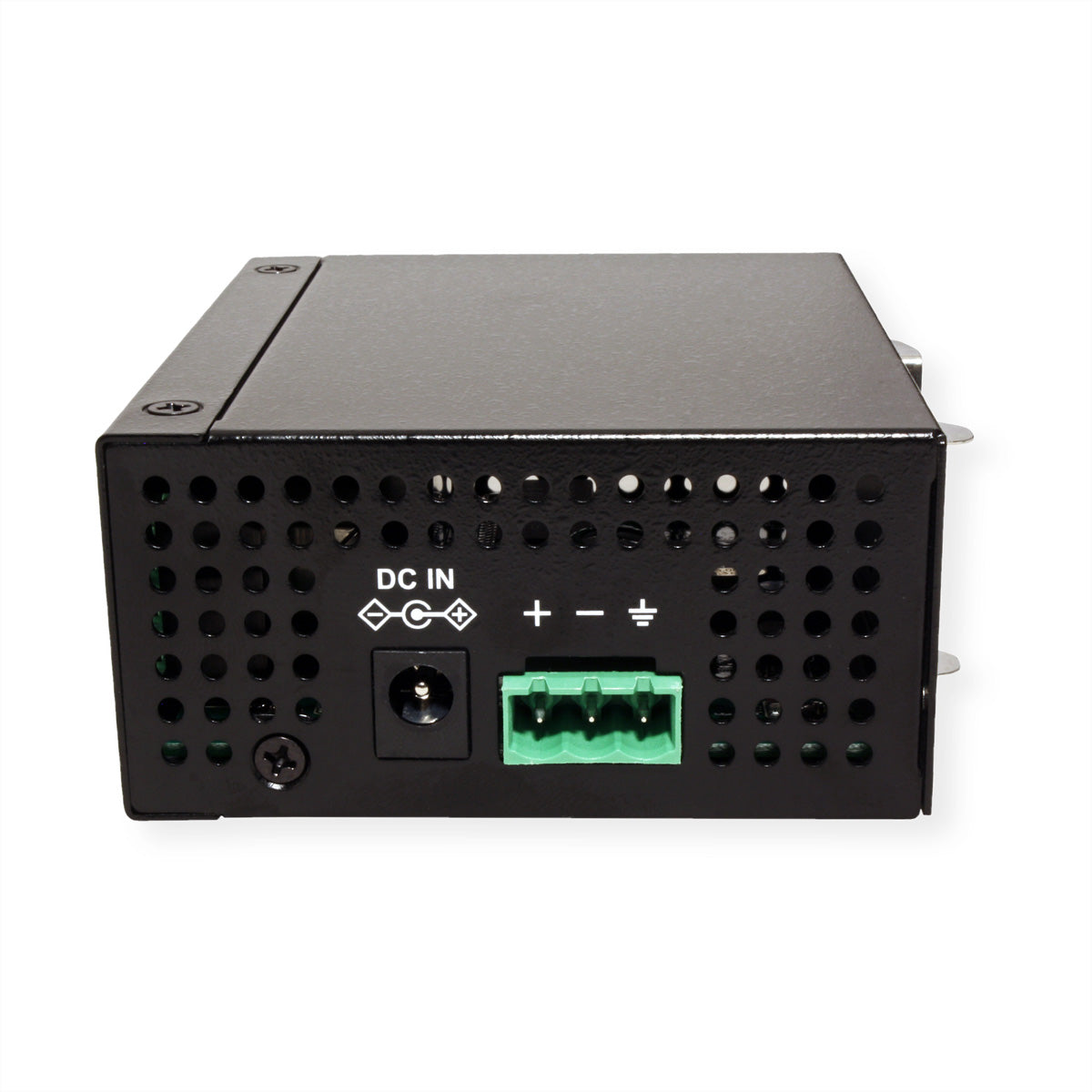 ROLINE Industrie Switch – 5×Fast Ethernet, Hutschiene, Schwarz