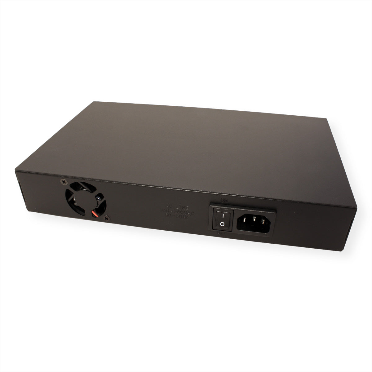 ROLINE PoE Fast Ethernet Switch – Unmanaged L2 Switch – 8× 10/100 Mbit/s, PoE, PoE-Budget 130 W, 19", 1U