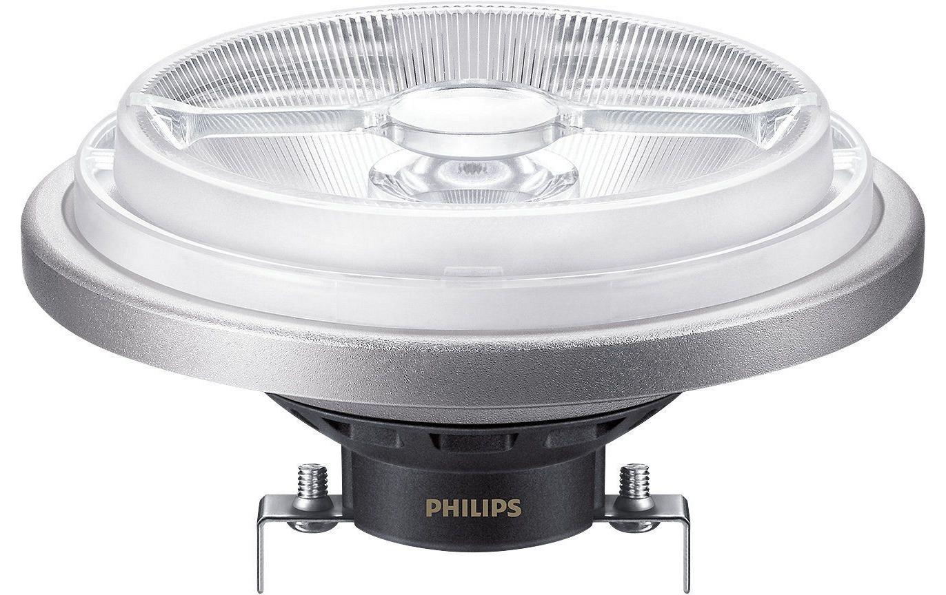 Philips MAS LED-Reflektor AR111 G53 – 10,8 W dimmbar, 620 lm, 3000 K warmweiss, 9°, für Niedervolt