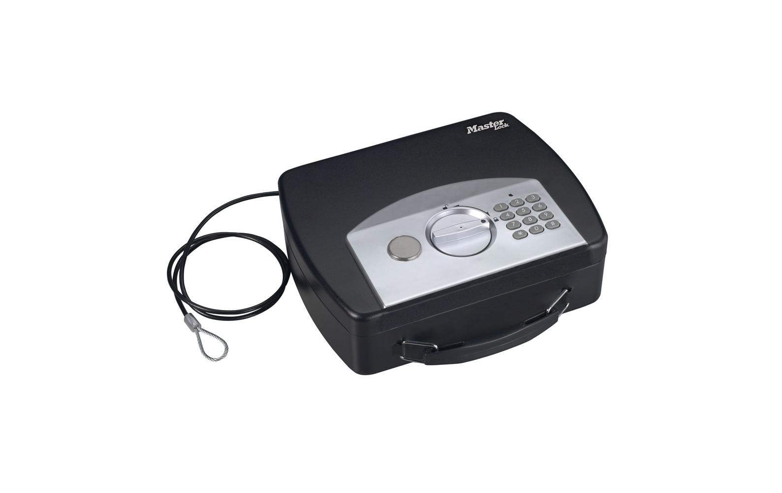 Master Lock Dokumentenkassette P008EML – Elektronikschloss – 2,2 l – Schwarz