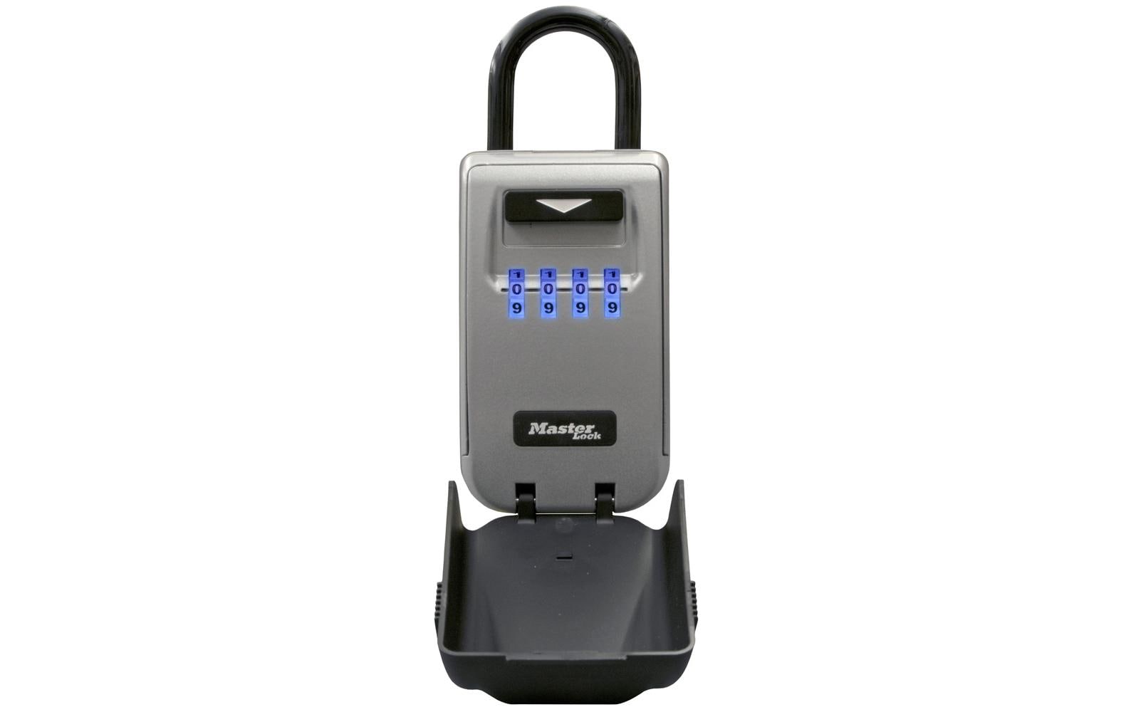 Master Lock 5424EURD – Schlüsseldepot, Zahlenschloss, Metall, Grau, 72 × 52 × 175 mm