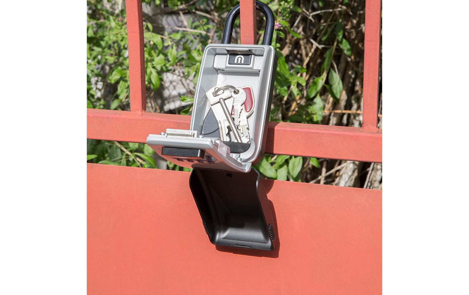 Master Lock 5424EURD – Schlüsseldepot, Zahlenschloss, Metall, Grau, 72 × 52 × 175 mm