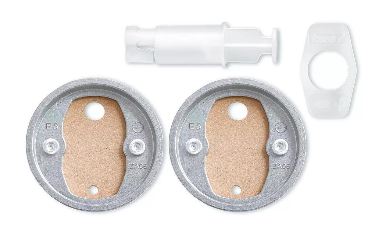 tesa Klebehaken BK20-2 – Ø4,1 cm, Weiss, 2er-Set