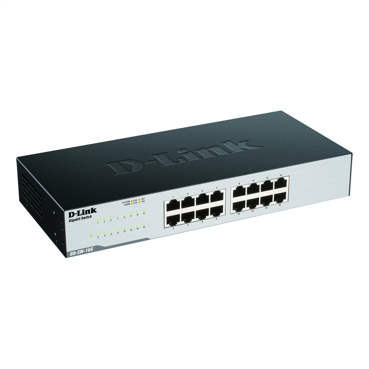 D-Link GO-SW-16G – Switch – 16×GbE, L2, 1U
