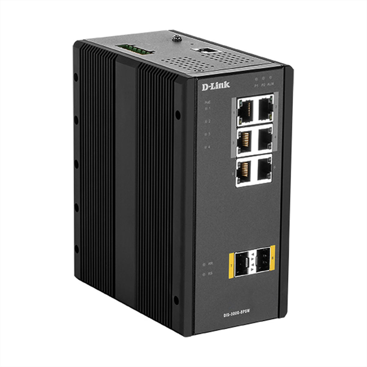 D-Link DIS-300G-8PSW – Managed L2 Switch – 6× 1G, 2× SFP, PoE+, PoE-Budget 120 W
