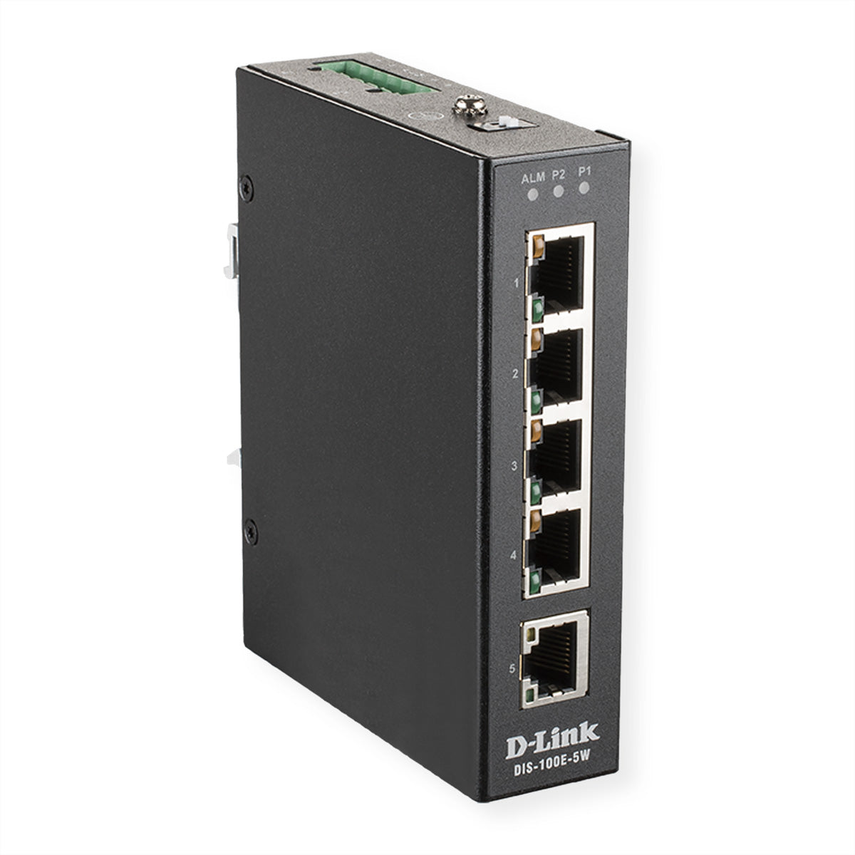 D-Link DIS-100E-5W – Unmanaged Switch – 5×Fast Ethernet, L2, 19" Rack
