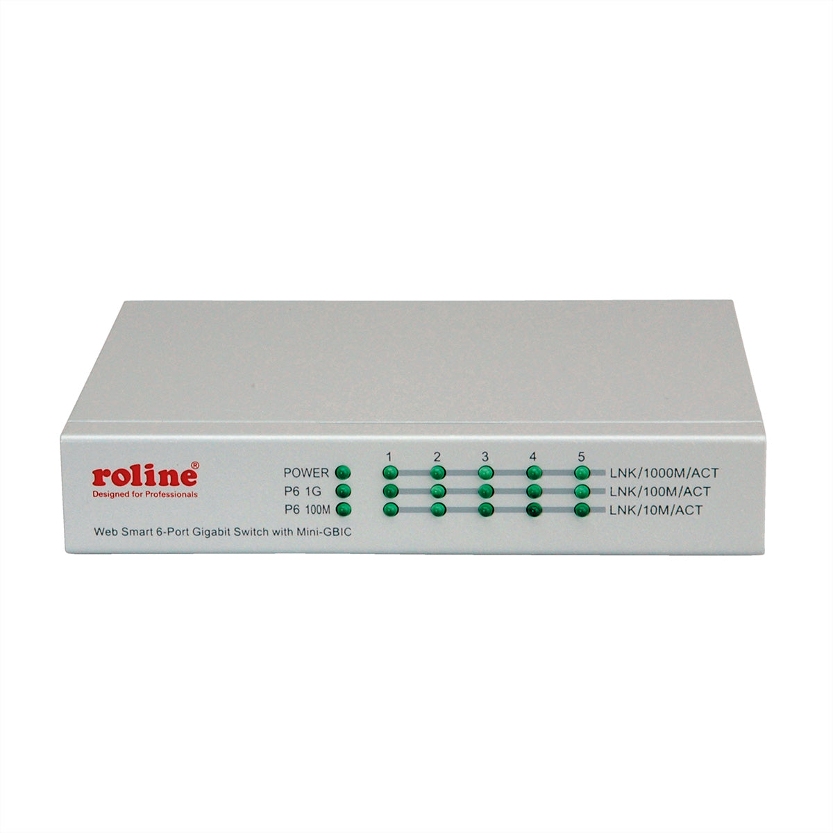 ROLINE Managed Switch – 5×GbE, 1×SFP