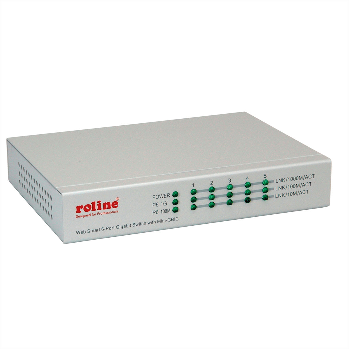 ROLINE Managed Switch – 5×GbE, 1×SFP