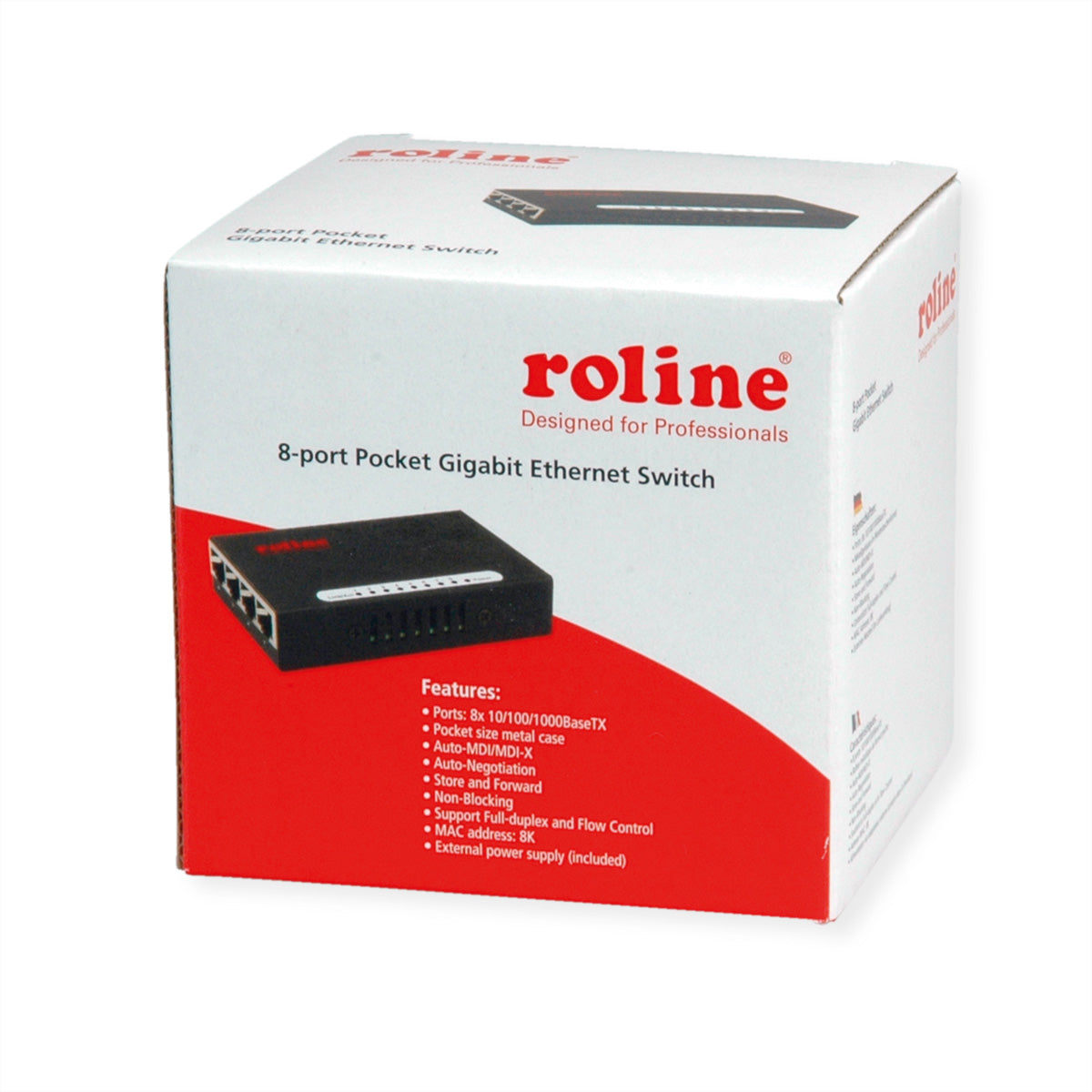 ROLINE Unmanaged Switch – 8× 1G