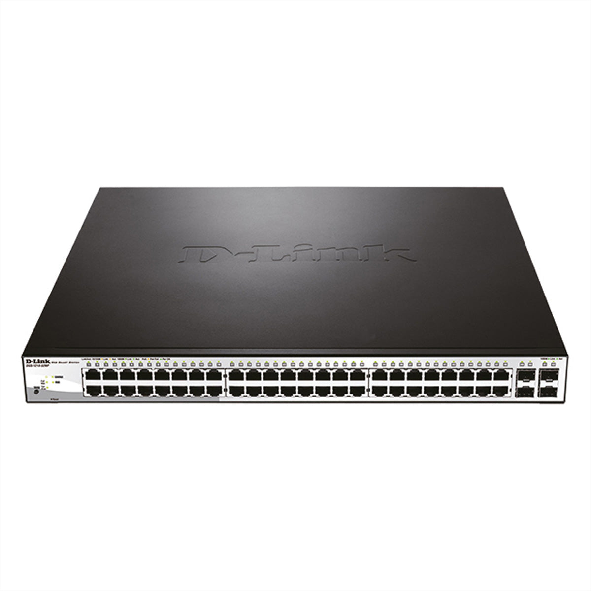 D-Link DGS-1210-52MP – Verwalteter L2 Switch – 48× 1G, 4× SFP, PoE+, PoE-Budget 370 W, 19", 1U