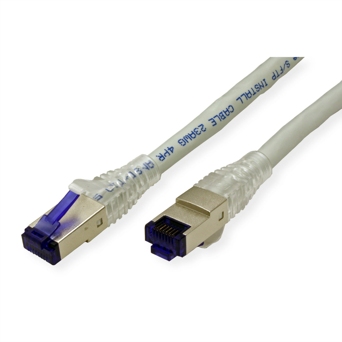 ROLINE Patchkabel – Cat6A (Klasse EA) S/FTP (PiMF), 70 m, grau, RJ-45