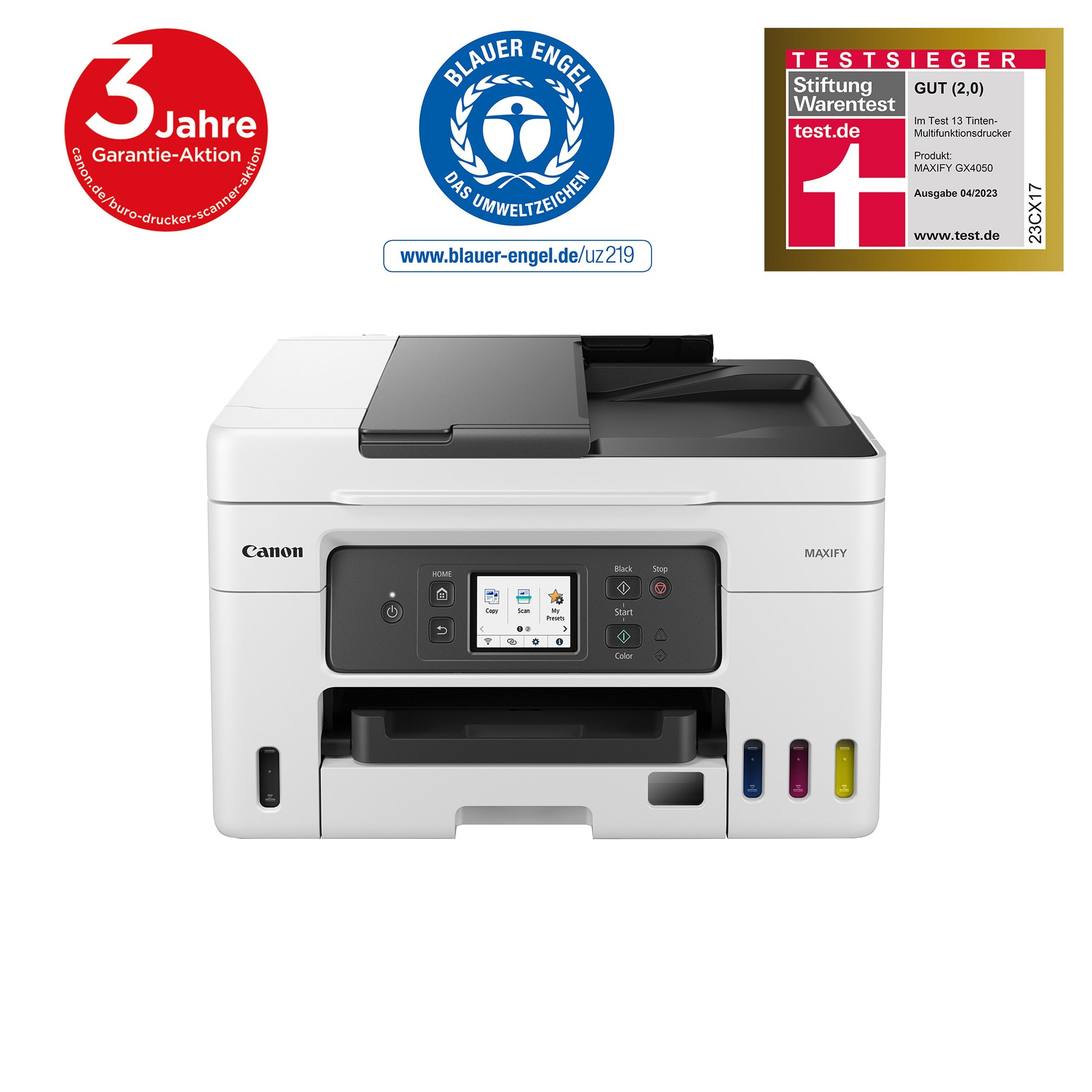 Canon MAXIFY GX4050 – Farbiges Tintenstrahl-MFP A4, 4-in-1 – WLAN