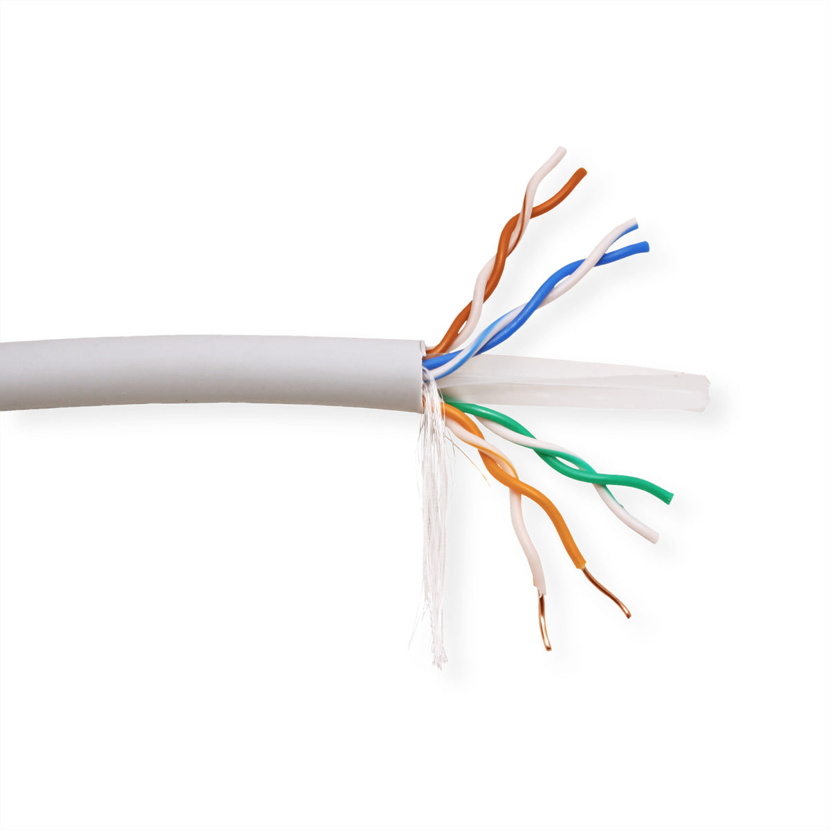 ROLINE Installationskabel Cat6A – U/UTP, 300 m, LSOH, Grau