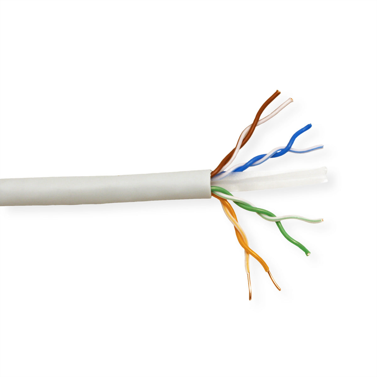 ROLINE Cat.6 Installationskabel – U/UTP, AWG 23, 300 m, LSOH, grau