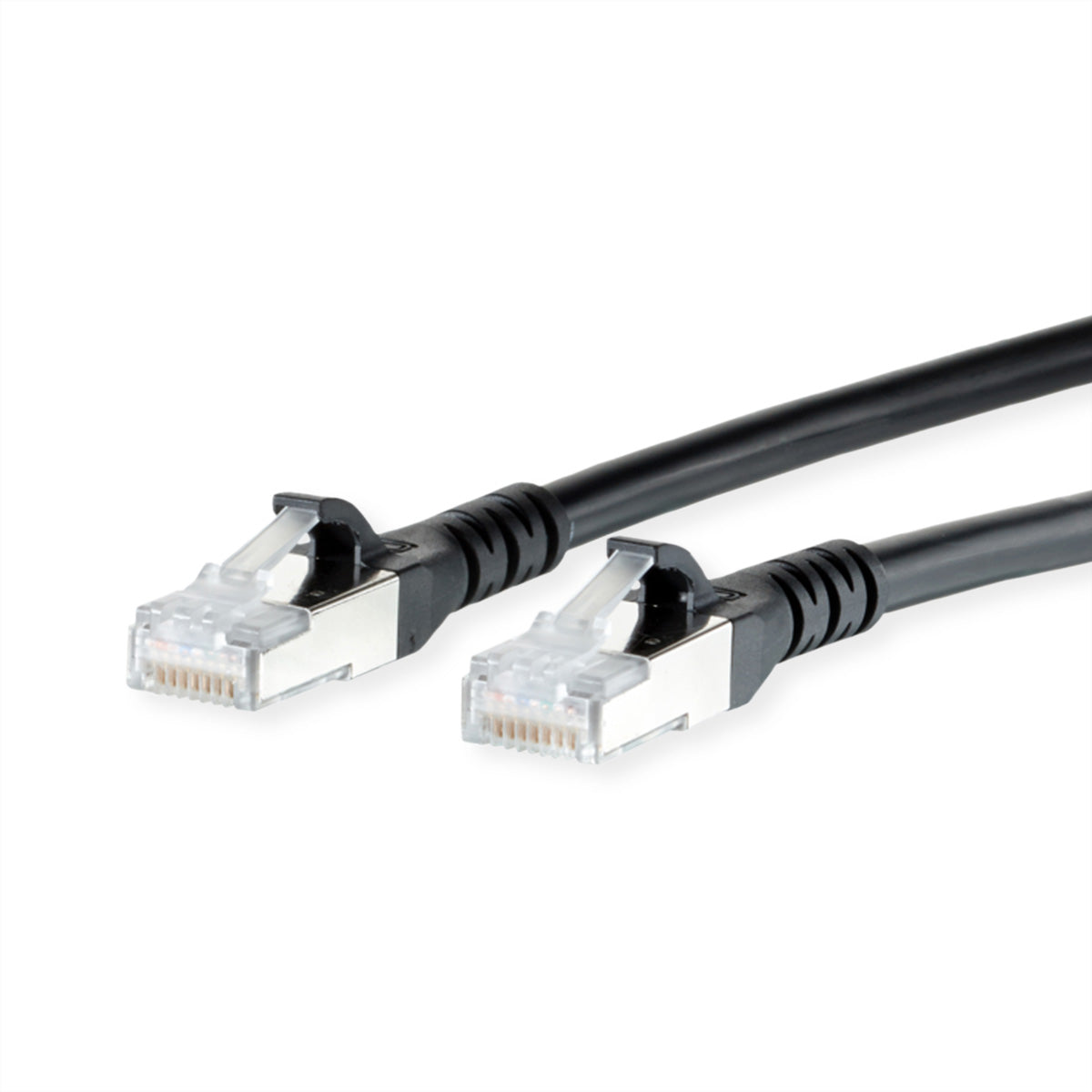 METZ CONNECT Patchkabel – Cat6A S/FTP, 90 m, schwarz, LSOH, RJ-45