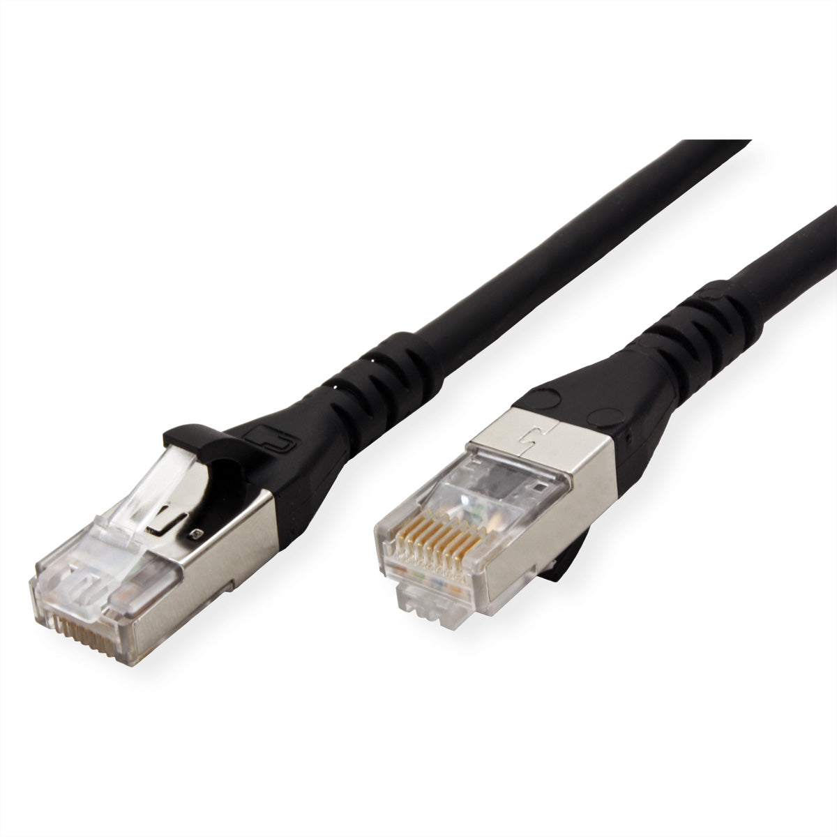 METZ CONNECT Patchkabel – Cat6A S/FTP, 90 m, schwarz, LSOH, RJ-45