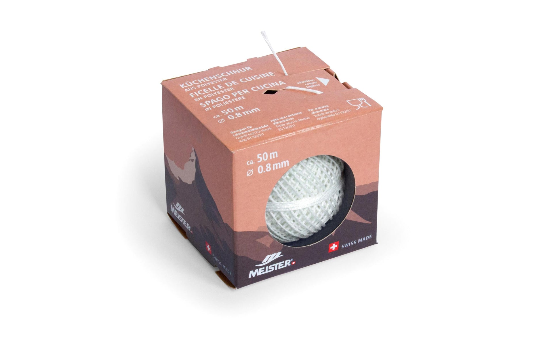 Meister Küchenschnur 50 m, Ø 0,1 cm, Polyester (PES), Weiss