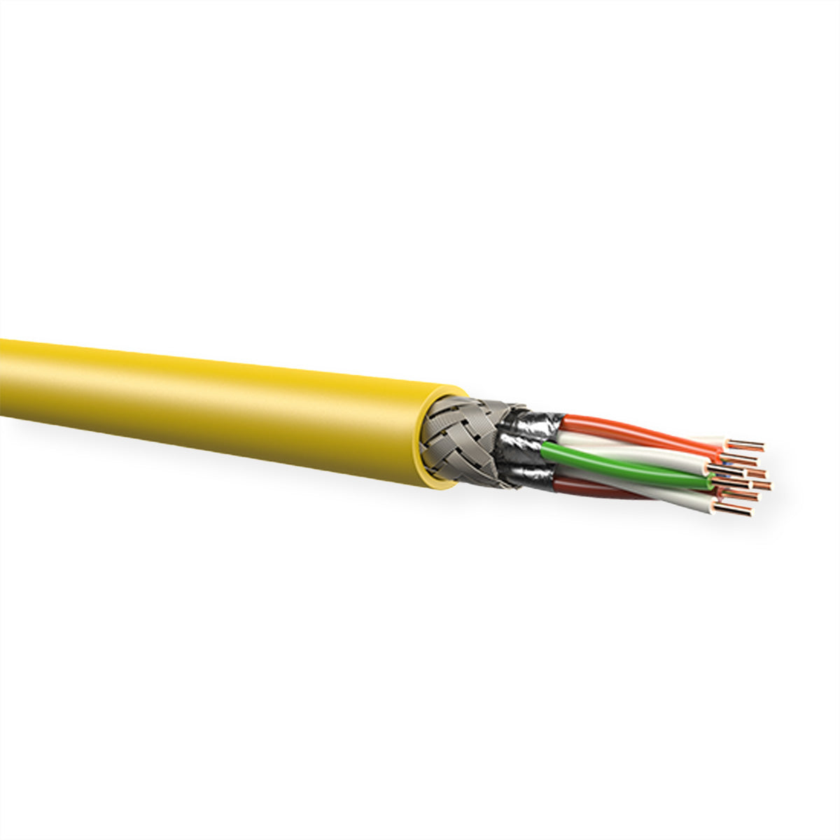Kerpen Datacom MegaLine F6-90 – Installationskabel Cat7 (S/FTP, PiMF) – 1000 m, Gelb, LSOH