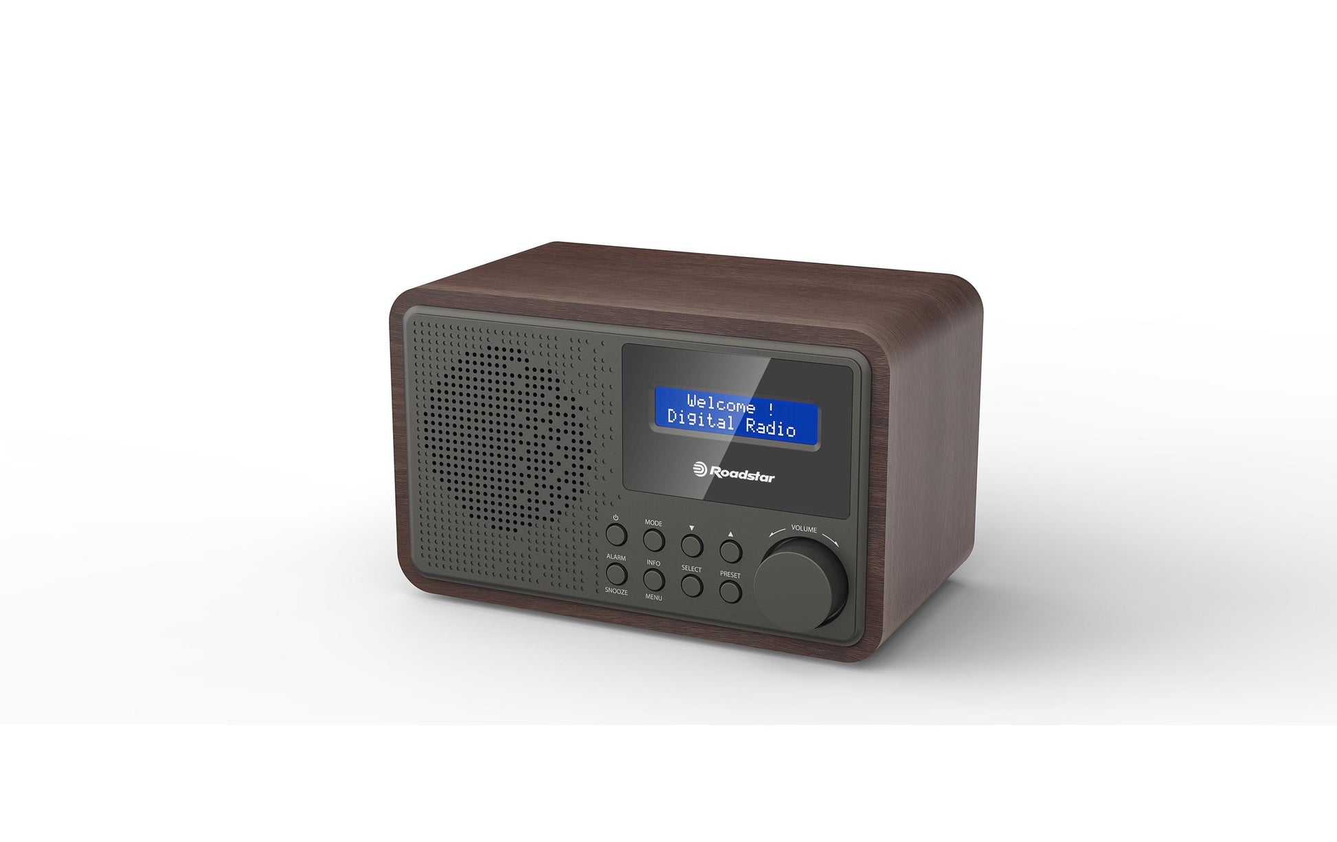 Roadstar HRA-700+ – Tragbares Radio, FM, 3,5 mm Kopfhöreranschluss – Walnuss
