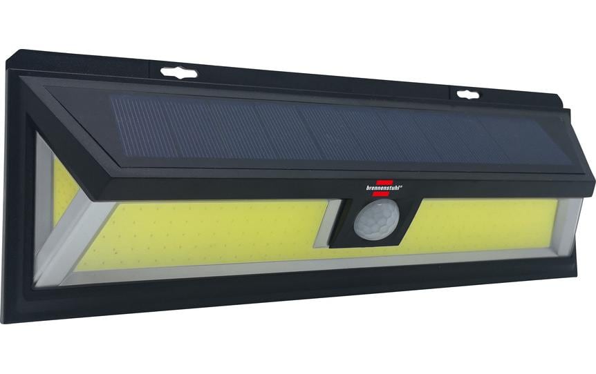 Brennenstuhl Aussenwandleuchte – 6000–7000 K, IP65, Akku & Solar, Bewegungssensor, Schwarz, Kunststoff