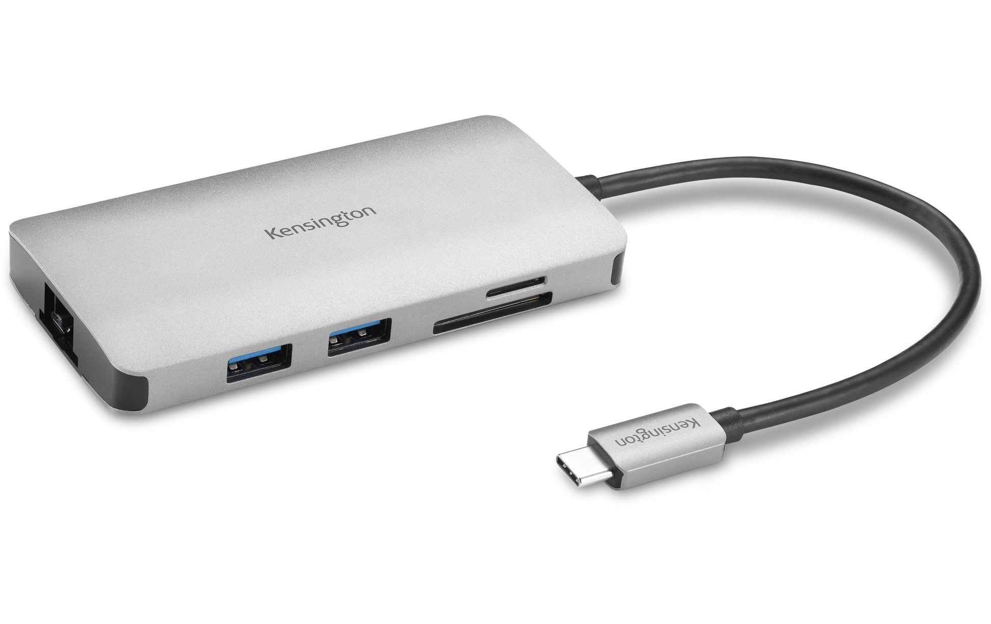 Kensington UH1400p Multiport-Adapter – USB-C, 1× HDMI, 3× USB-A, 1× USB-C, 85 W PD, GbE, für Windows/Mac