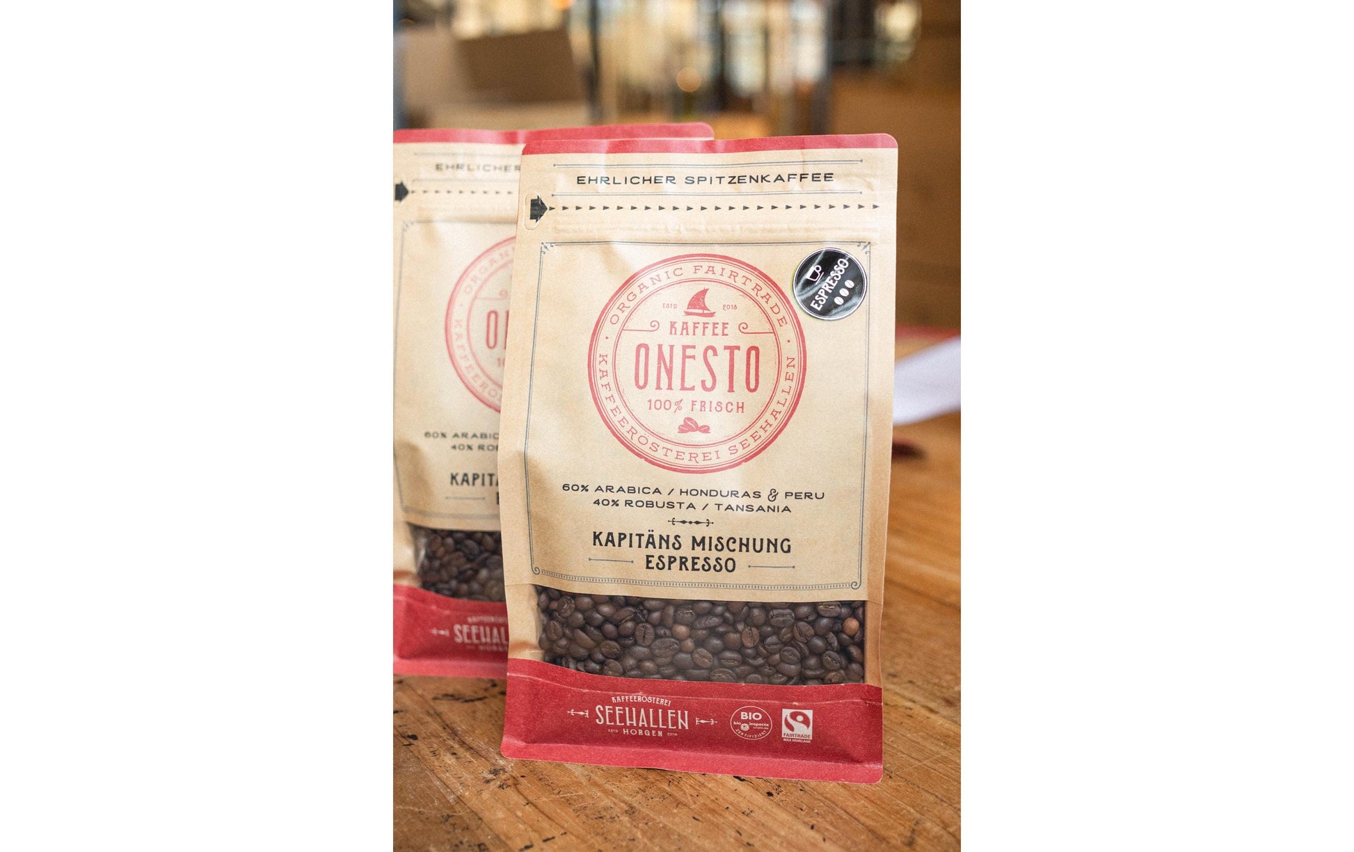Onesto Kaffeebohnen – Espresso, Bio, Arabica/Robusta, 1 kg