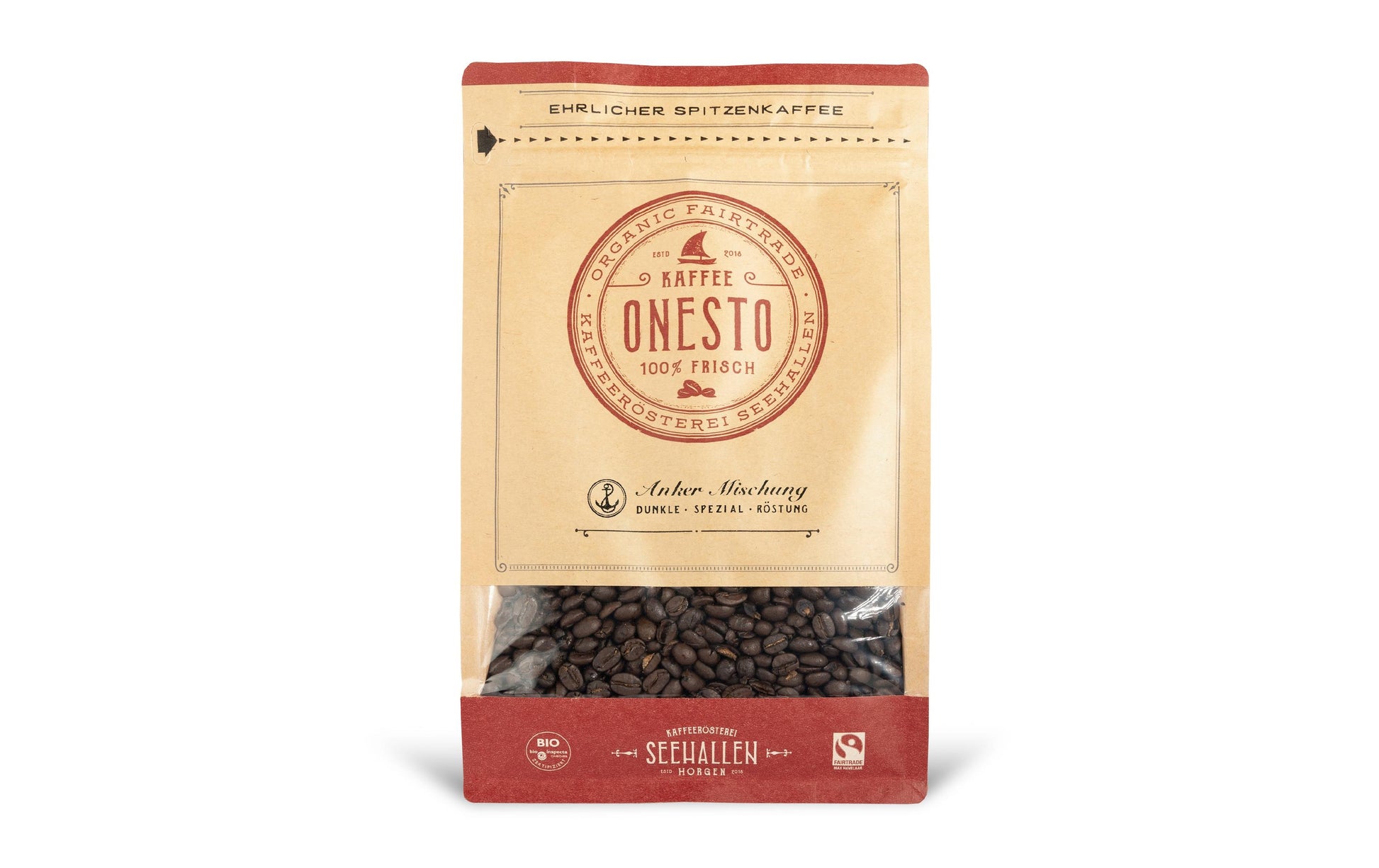 Onesto Kaffeebohnen – Espresso, Bio, Arabica/Robusta, 1 kg