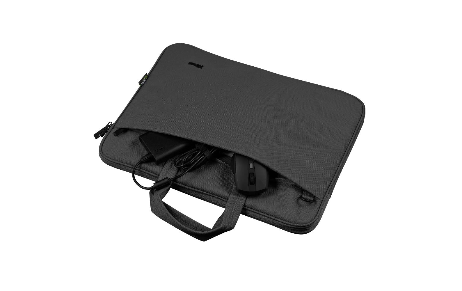 Trust Notebook-Tasche für Notebooks bis 16" – Trolley-Band, abnehmbarer Schultergurt – Schwarz