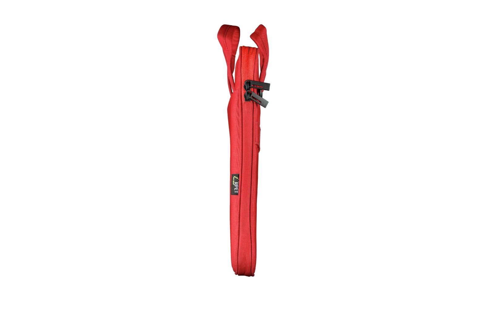 Trust Notebook-Tasche für Notebooks bis 16" – Aus recyceltem PET, Trolley-Band – Rot