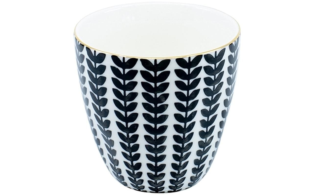 Kadastar Kaffeetasse Metropolitan Leaves – 250 ml, Ø 9,2 cm, H 8,7 cm, Steingut, spülmaschinenfest